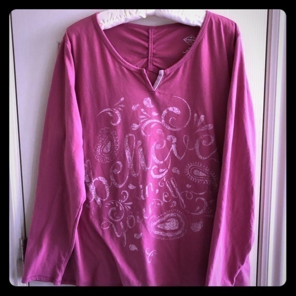 At John’ Bay Ladies Graphic Tee with Message